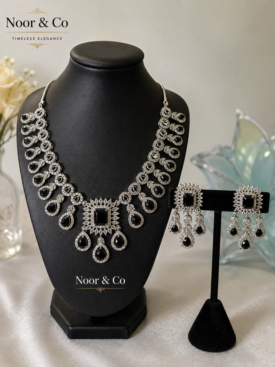American Diamond Necklace Set