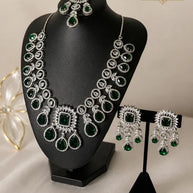 American Diamond Necklace Set