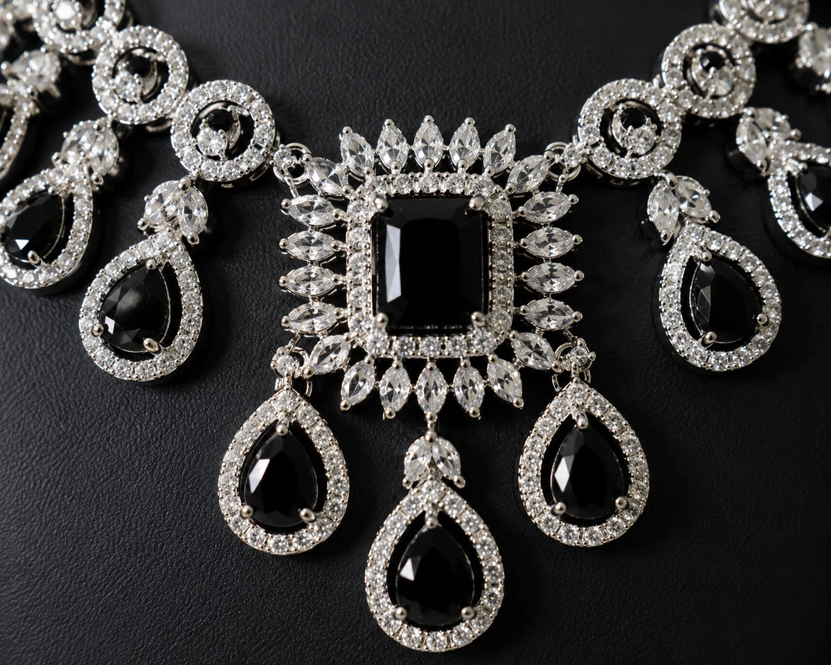 American Diamond Necklace Set