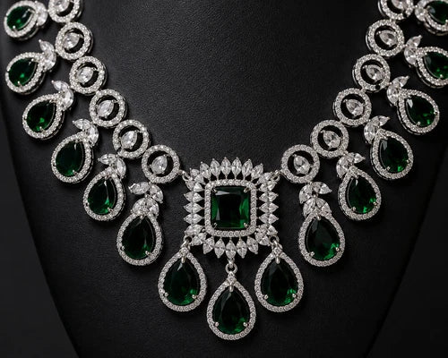 American Diamond Necklace Set