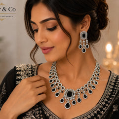 American Diamond Necklace Set