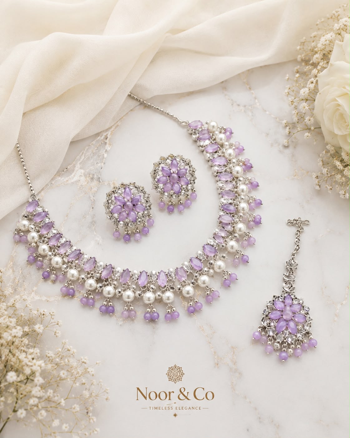Pearl Bridal Jewelry Set