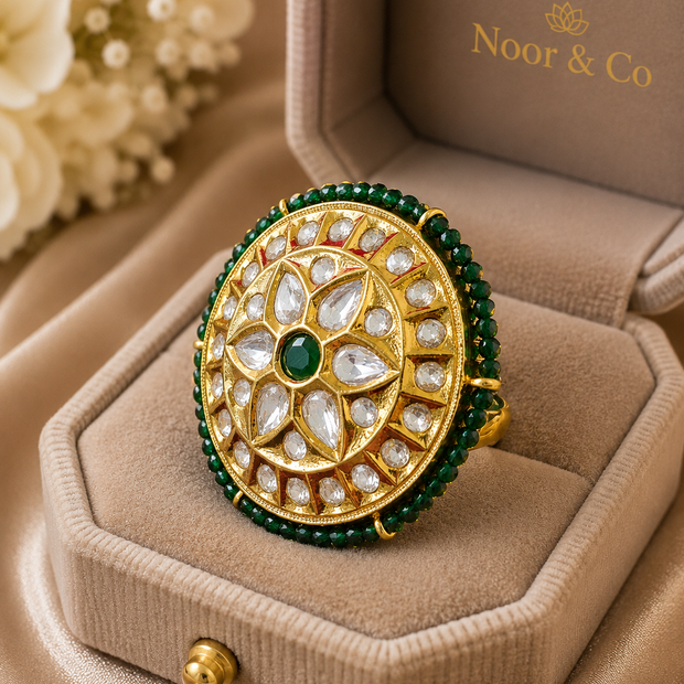 Noor & Co Kundan Statement Ring