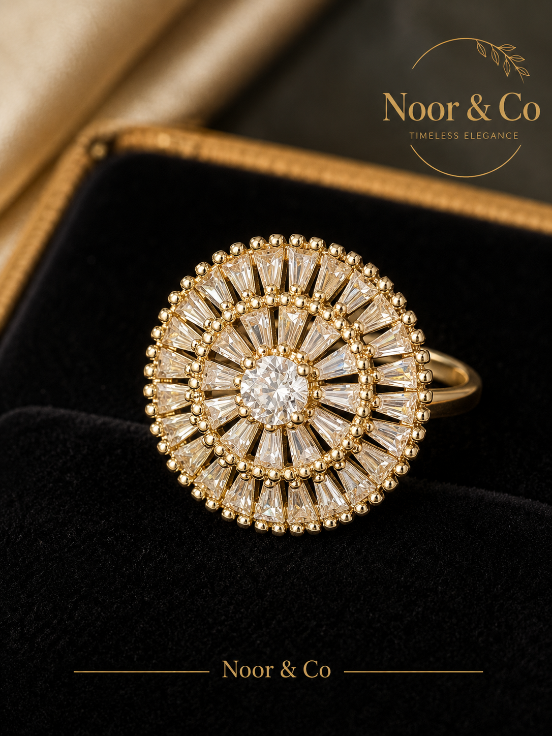 Celestial Radiance Statement Ring