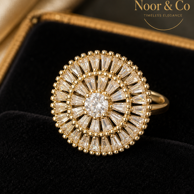Celestial Radiance Statement Ring