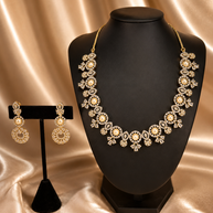 Aurelia Pearl & Crystal Statement Necklace Set