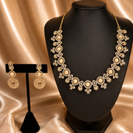 Aurelia Pearl & Crystal Statement Necklace Set