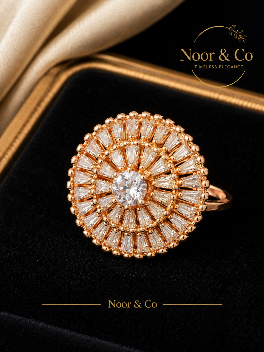 Celestial Radiance Statement Ring