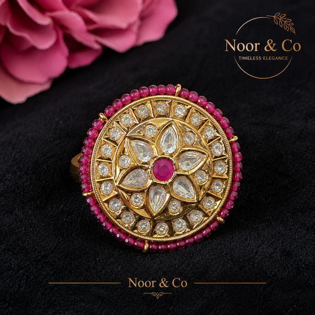 Noor & Co Kundan Statement Ring
