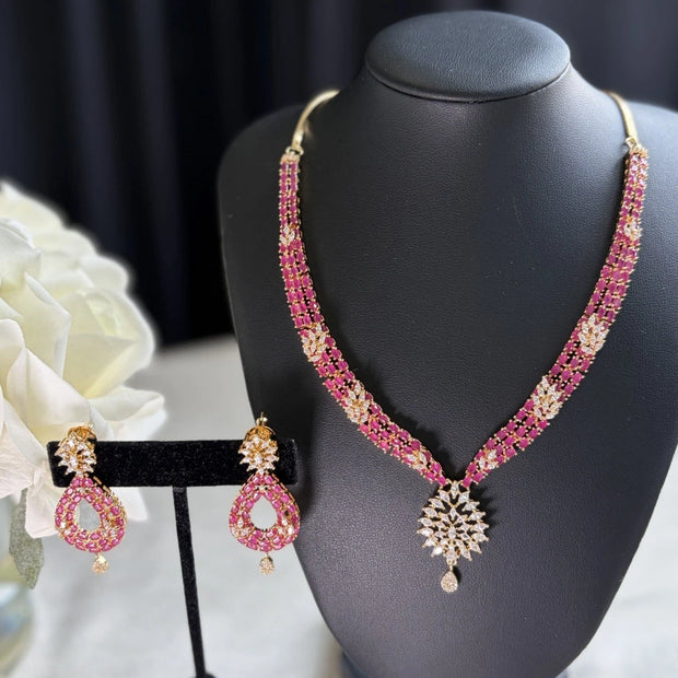 Rosé Royale Ruby Necklace Set