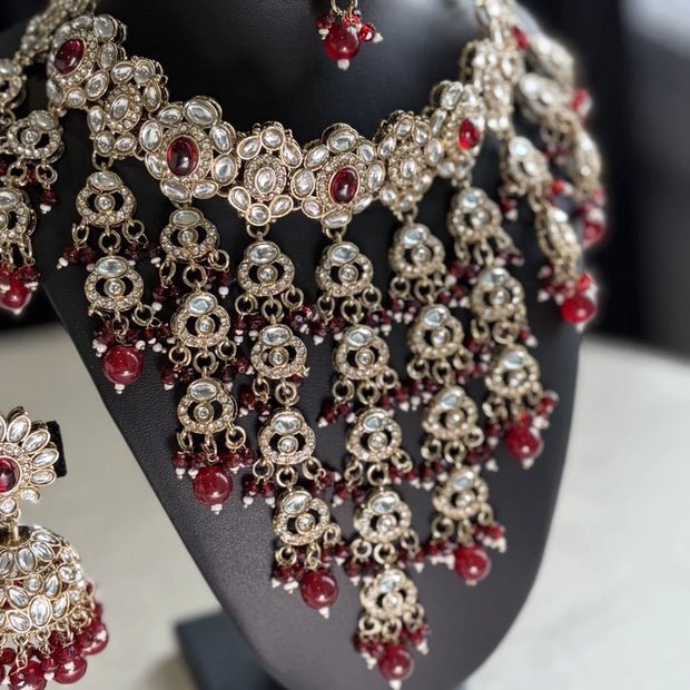 Ruby Regal Kundan Bridal Set