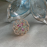Blossom Radiance Floral Statement Ring