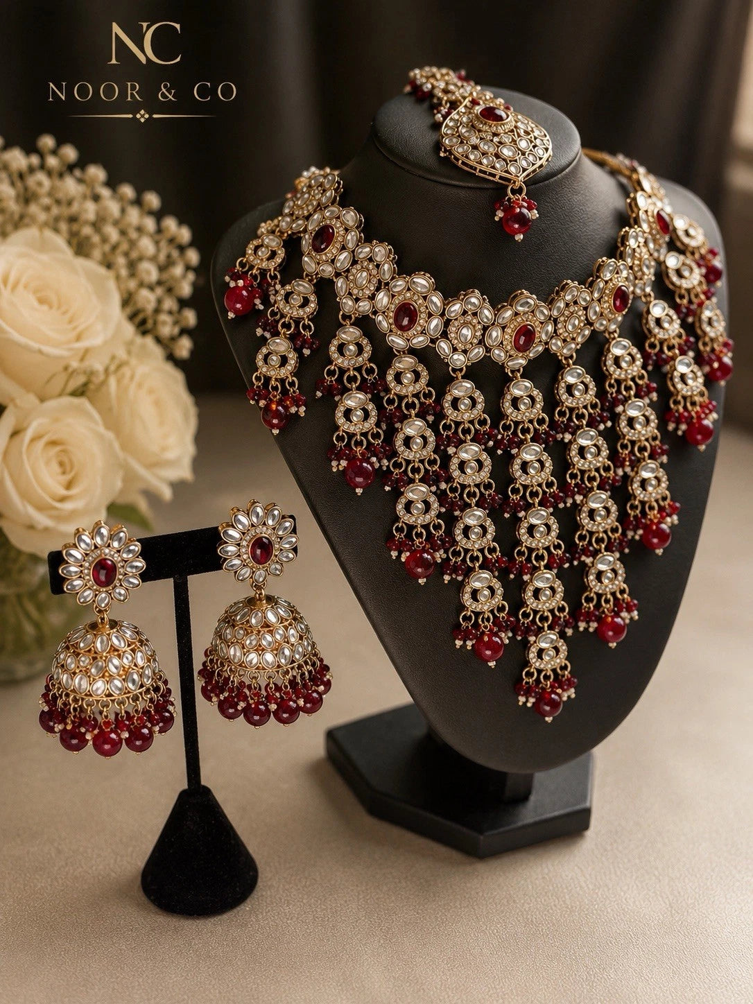 Ruby Regal Kundan Bridal Set