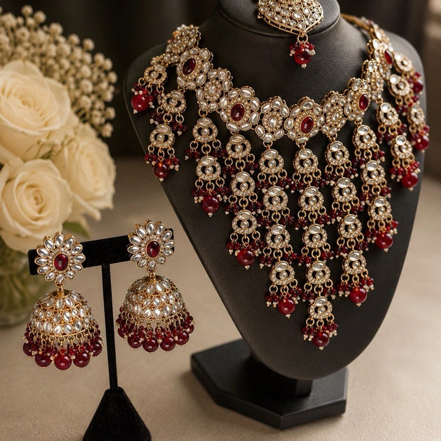Ruby Regal Kundan Bridal Set
