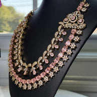 Blush Royale Bridal Necklace & Earrings Set