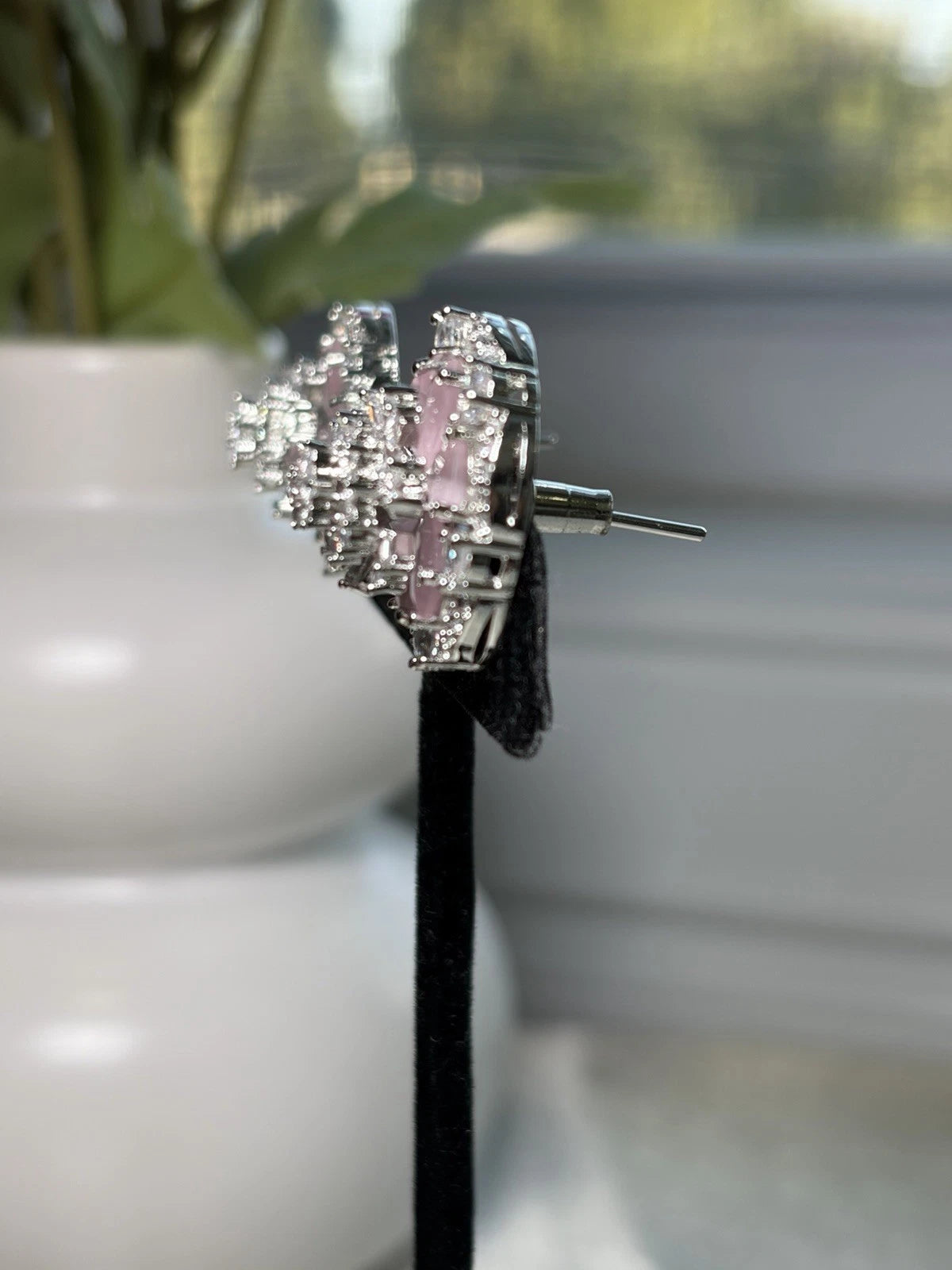 Blush Bloom Floral Stud Earrings