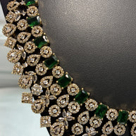 Emerald Royale American Diamond Bridal Necklace Set