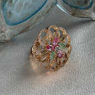 Blossom Radiance Floral Statement Ring