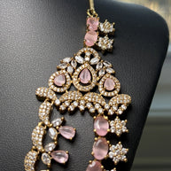 Blush Royale Bridal Necklace & Earrings Set