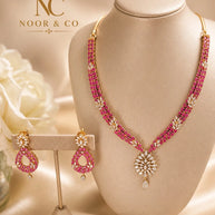 Rosé Royale Ruby Necklace Set