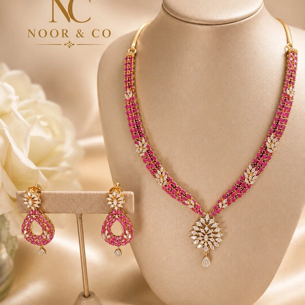 Rosé Royale Ruby Necklace Set