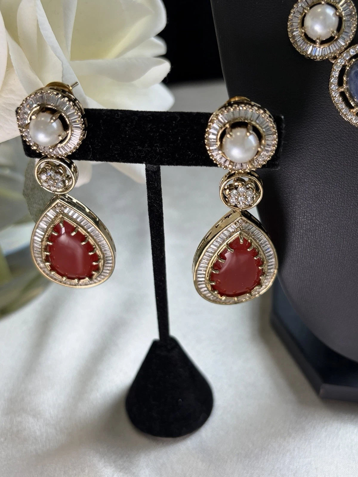 Sabasachi Inspired Heritage Gemstone Statement Necklace Set