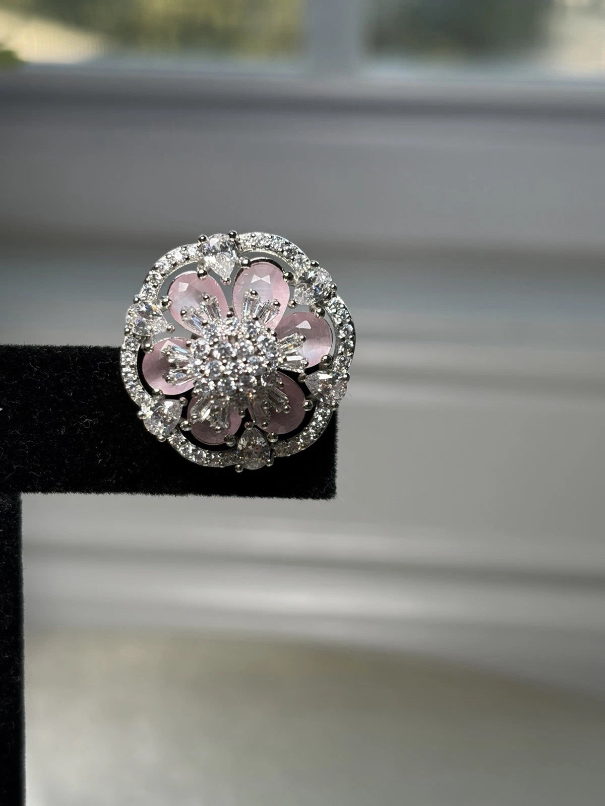 Blush Bloom Floral Stud Earrings