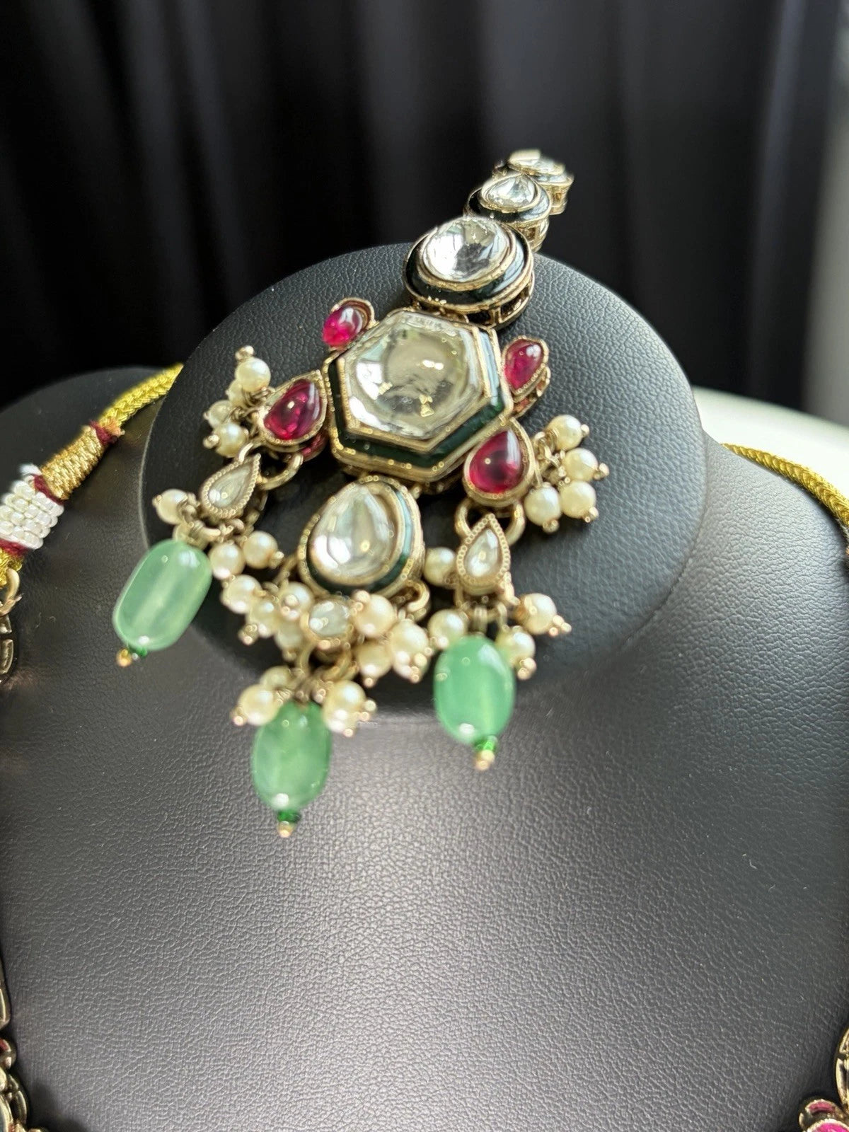 Emerald Heirloom Kundan Bridal Set