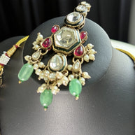 Emerald Heirloom Kundan Bridal Set