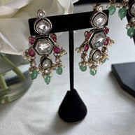 Emerald Heirloom Kundan Bridal Set