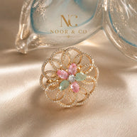 Blossom Radiance Floral Statement Ring