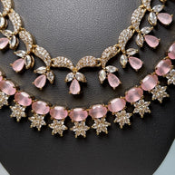 Blush Royale Bridal Necklace & Earrings Set