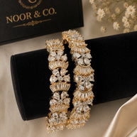 Celestial Bloom American Diamond Bangles