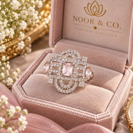 Blush Pink Statement Ring