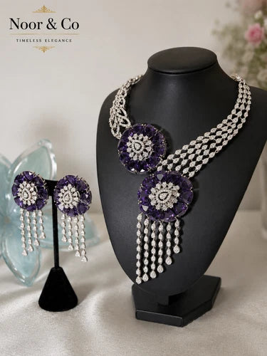 Amethyst Royale Statement Necklace Set