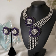 Amethyst Royale Statement Necklace Set