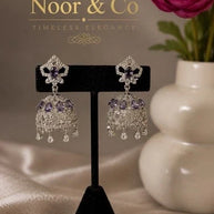 Noor & Co Ruby Jhumka Earrings
