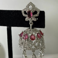 Noor & Co Ruby Jhumka Earrings