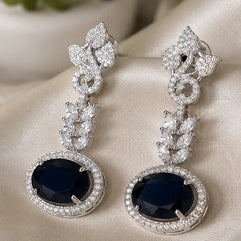 Noor & Co Midnight Sapphire Drop Earrings