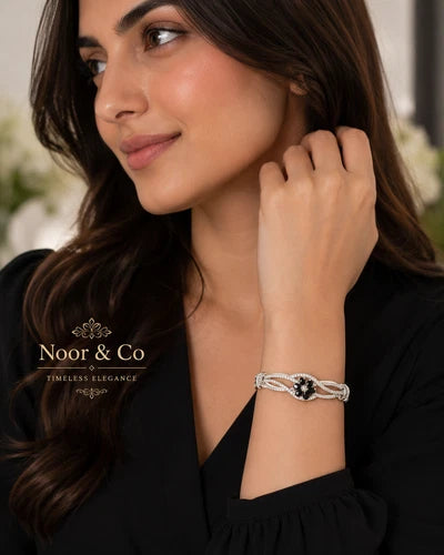 Midnight Bloom Sparkle Bangles