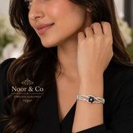 Midnight Bloom Sparkle Bangles