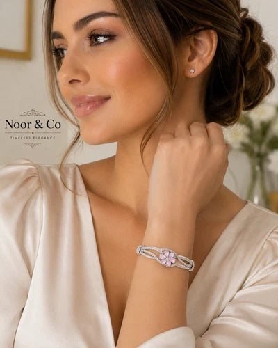 Midnight Bloom Sparkle Bangles