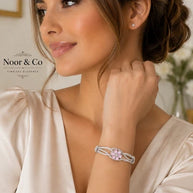 Midnight Bloom Sparkle Bangles