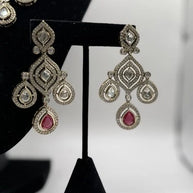 Multicolor Kundan Necklace Set with Matching Earrings