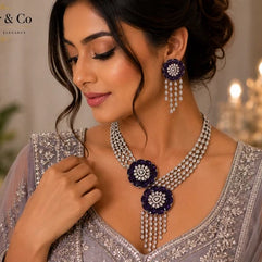 Amethyst Royale Statement Necklace Set