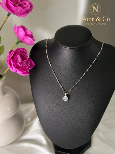 Classic Solitaire Pendant Necklace