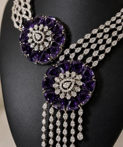 Amethyst Royale Statement Necklace Set