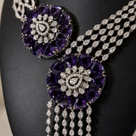 Amethyst Royale Statement Necklace Set