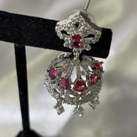 Noor & Co Ruby Jhumka Earrings