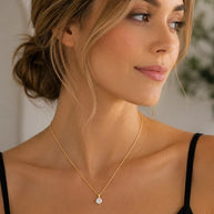 Classic Solitaire Pendant Necklace